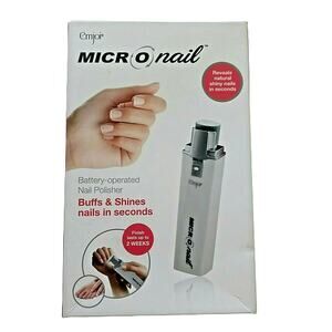Emjoi Micro Nail Polisher Buffs Smooths Shines DIY Healthy Nails Home Care Kit
